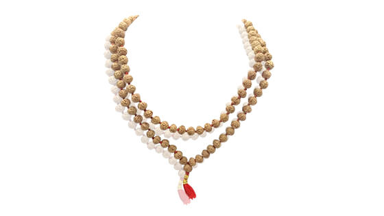 Chhah Mukhi Rudraksha Mala, 8mm (108 Beads)